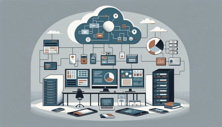 desk with physical devices connected to Avian Cloud: Digital Forensics and eDiscovery Lab in the Cloud